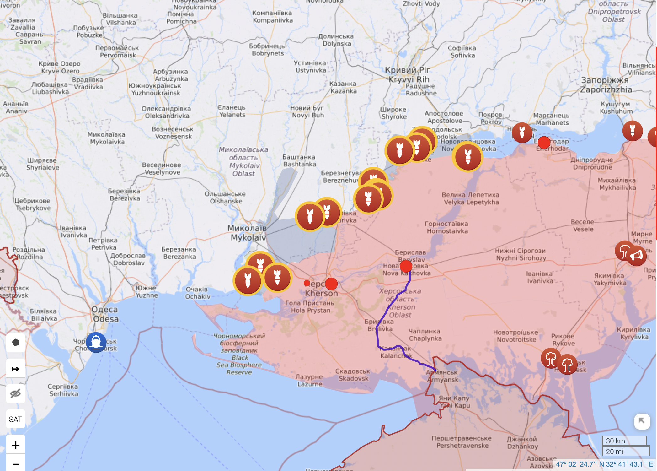Карта войны в Украине на 9 августа: что происходит на фронтах